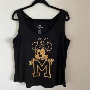 RARE FIND DISNEY PARKS AUTHENTIC WOMEN'S TANK TOP SHIRT SLEEVELESS BLACK SIZE XL